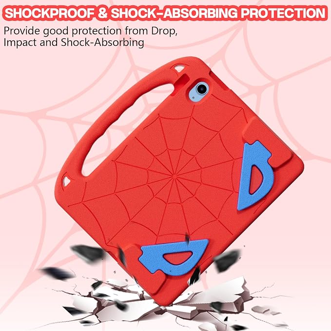 Kids Case for iPad 9th/8th/7th Gen. (10.2-inch 2021/2020/2019) | Shockproof Cover with Built-in Screen Protector and Stand Black