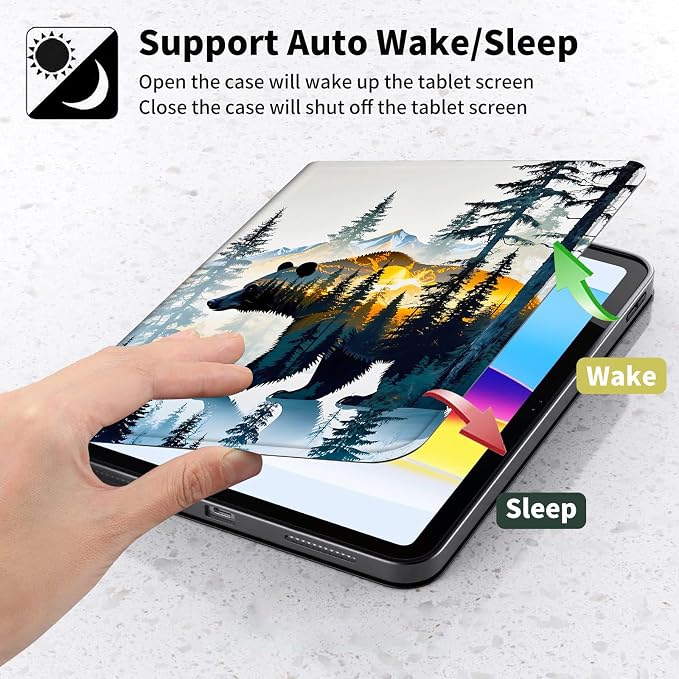 Case for Kindle Paperwhite 12th Generation 7 &amp Kindle ColorSoft Signature Edition – PU Leather with Auto Sleep/Wake Slim Lightweight Protective Cover – Beach Sunset Palms
