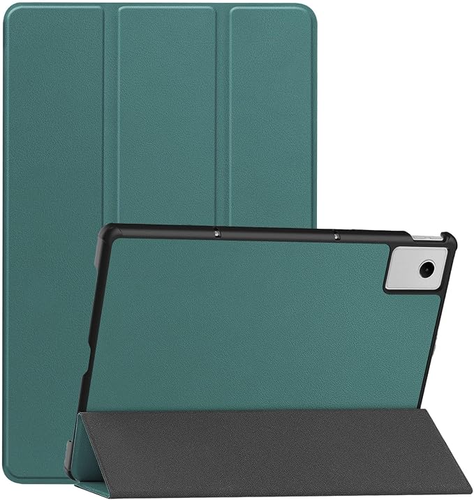Case for Lenovo Idea Tab Plus 12.1 Inch Tablet 2025 (Black) | Scratch Resistant Leather Texture Cover with Trifold Stand Auto Sleep/Wake