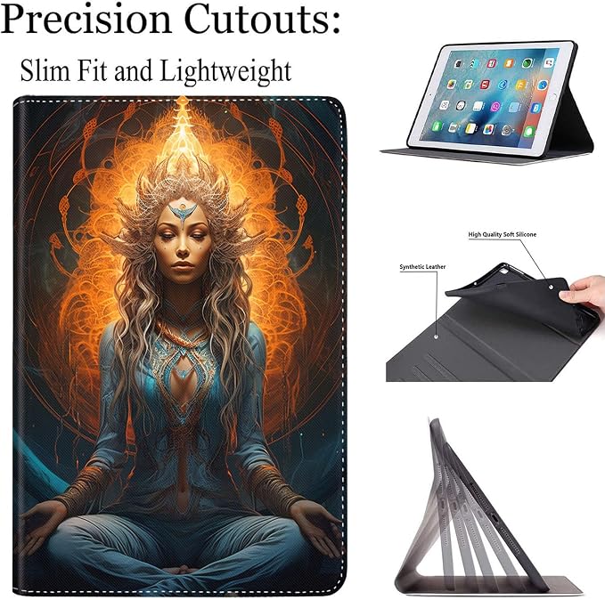 Case for New iPad (A16) 11th Generation 11 Inch 2025for iPad 10th Generation 2022 10.9 Inch Multi-Angle Stand Smart Cover Shockproof with Auto Wake/Sleep Baby Dragon