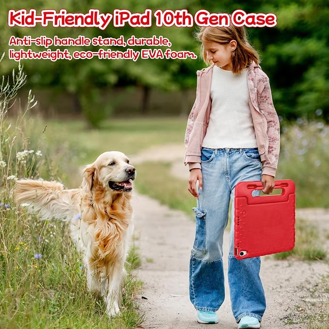 Case for iPad Pro 12.9 Case 2022/2021/2020/2018 with Pencil Holder &amp Hadle Stand Super Protection Kids Proof Cover for iPad Pro 12.9 inch 3rd/4th/5th/6th Generation Black