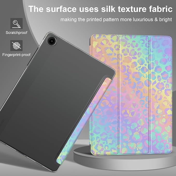 Case for Samsung Galaxy Tab A11 Plus A11+ 11 inch (2025/2026) &amp Tab A9 Plus A9+ 11 inch (2024/2023) Slim Smart Stand Cover with Translucent Hard Back Auto Wake/Sleep - Bear with Bows