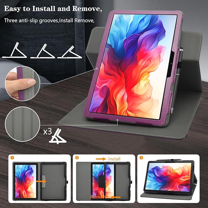 MAMA MOUTH for TabneraX Utbook Case360 Degree Rotary Stand with Creative Cover for TabneraX Utbook/Winsing T30W/LECTRUS T30W/JUNYANG T30W/JJGJ P60/Azeyou F5-AT1016-US 10.1 Tablet CasesBlack