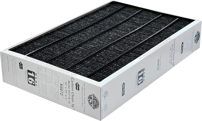 Lennox Healthy Climate X6672 16x25x5 Healthy Climate Carbon-Clean MERV 16