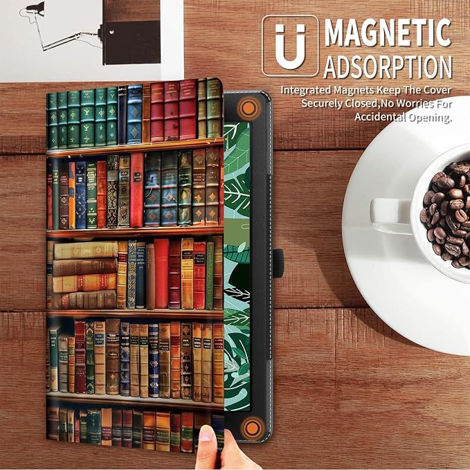 FUYOCWE for iPad Pro 13 Inch Case (M47th Generation2024 Model A2925A2926A3007)PU Leather Slim Folding Stand Case for iPad 13 7th GenAuto Sleep Wake Cover -A Dream Catcher Wolf