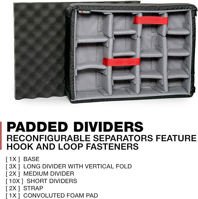 Nanuk 930 Waterproof Hard Case with Lid Organizer and Padded Divider - Orange (930-6003)