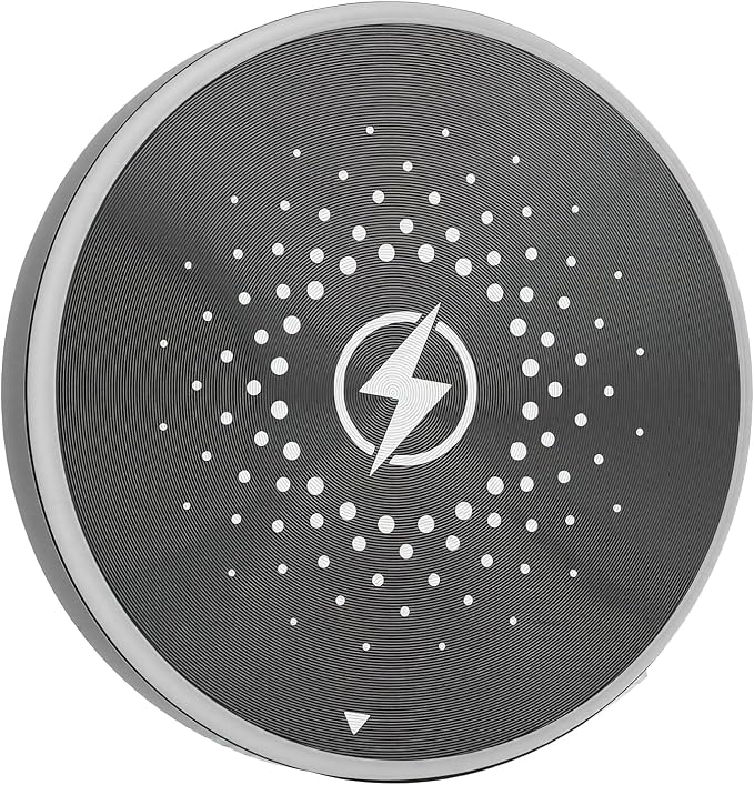 Magnetic Wireless Charging Pad 15W Fast Charging with Overcurrent Overheat Protection and Built in Magnet for iOS 16 17 Phone Wireless Device (Black)