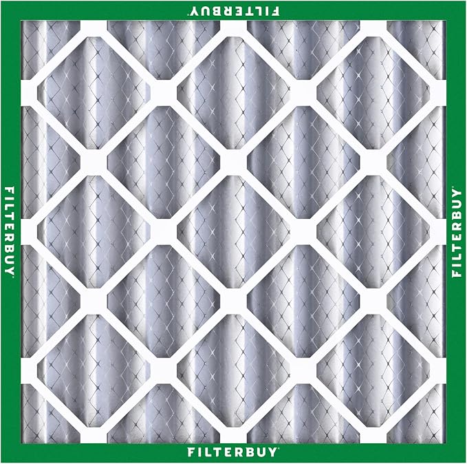 Filterbuy 24x24x4 Air Filter MERV 8 Essential Dust & Allergy Defense,