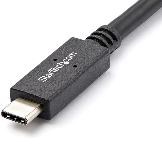 StarTech 3.3ft (1m) USB-C Cable 10Gbps 60W (3A) PD 8K 60Hz / 4K 144Hz USB-IF Certified Thunderbolt Compatible | USB-C to USB-C Thunderbolt 3 Compatible Reversible Connectors Sync and Back Up