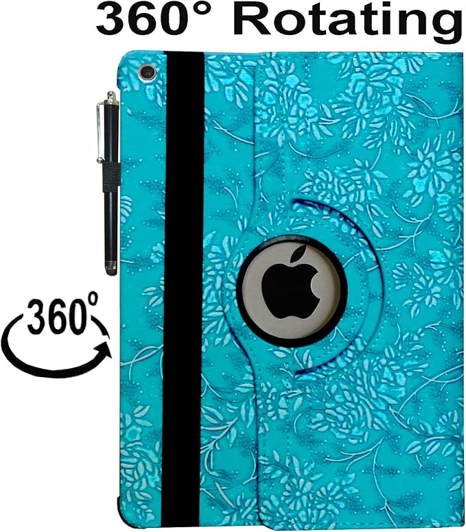 Case for iPad 10.2 inch for iPad 9th 8th 7th Generation Rotating Stand Smart Magnetic Auto Wake Up/Sleep Cover for A2602 A2603 A2604 A2605 MK2L3LL/A MK2P3LL/A MK673LL/A (Black)