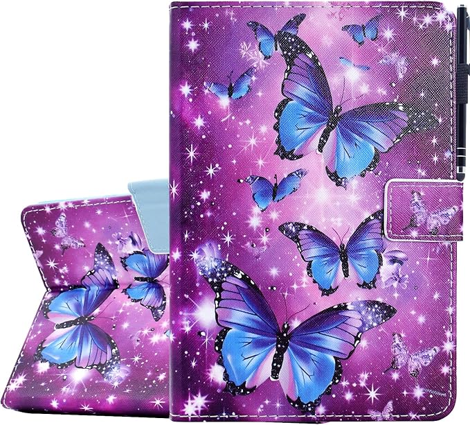 Case for Kindle Fire HD 10/10 Plus 13th/11th Generation 2023/2021 | PU Leather Folio Folding Stand Protective Cover for Fire HD 10.1 inch Tablet Auto Sleep Wake Hummingbird