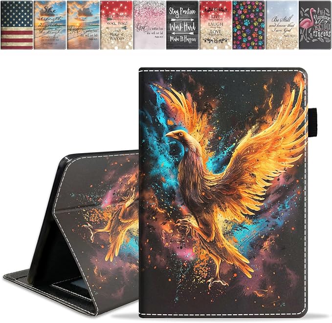 Case for Amazon Fire HD 10 Tablet (9th/7th Generation 2019/2017 Release) Slim PU Leather Cover with Card Slot &amp Auto Wake/Sleep for Fire 10.1 Tablet African American Girl