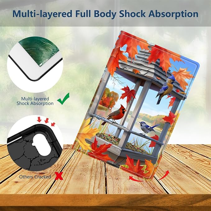 Slim Case for Samsung Galaxy Tab S11 5G 11 Inch (2025) PU Leather Tablet Cases Flip Folio Multi-Angle Viewing Stand Protective Smart Shell Cover with Auto Wake/Sleep A Crow Skull