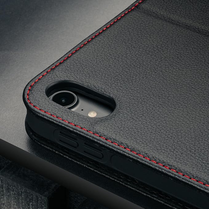 TORRO Case Compatible with iPad 11th / 10th Generation – Genuine Leather iPad 11th / 10th Gen (2025/2022) Case with Stand Function and Wake/Sleep Function (Black)