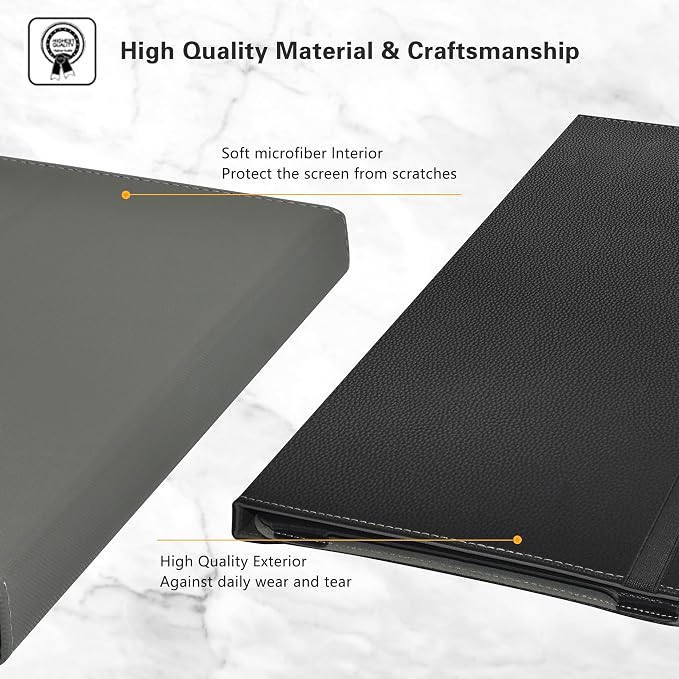 LiuShan Compatible with OnePlus Pad 3 Case360 Degree Rotation Stand PU Cover for OnePlus Pad 3 13.2 Android Tablet（Not Fit Other TabletBlack