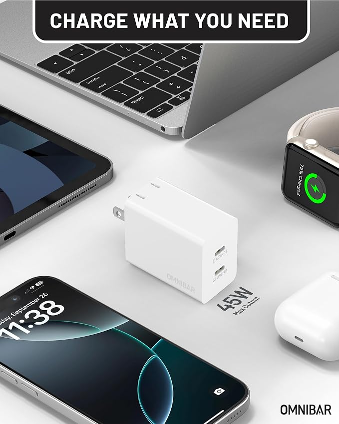 140W USB C Charger 4-Port GaN PD3.1 PPS Fast Charger Power Adapter | Foldable Plug Travel Essential for MacBook Pro/Air Laptop iPhone 17/16/15 Pro Max Galaxy S26/S25 Ultra iPad Steam Deck