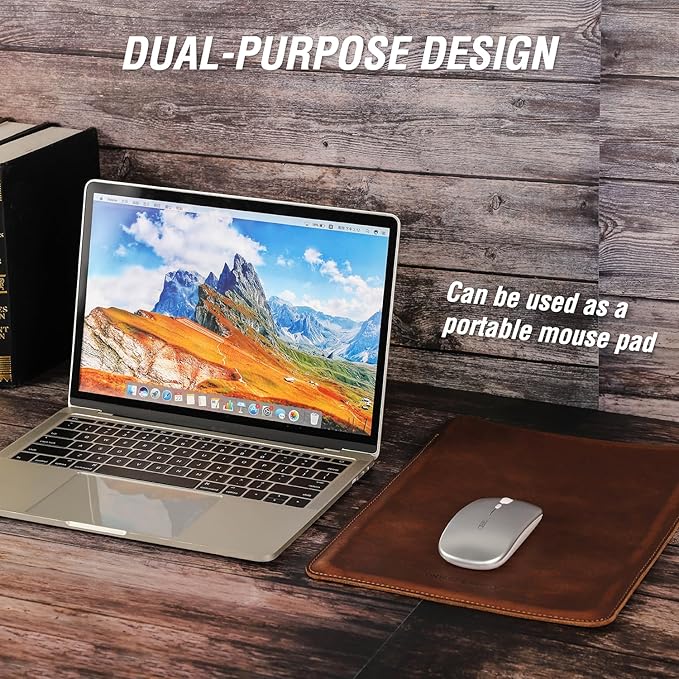 Top Grain Leather 12.9 Tablet Sleeve Slim Protector Vintage Design Fully Handmade Compatible with 12.9 iPad Pro 3/4/5/6 Gen Fits A2233 A2069 A2378 A2379 A2461 A2462 Coffee 12.9 Inch