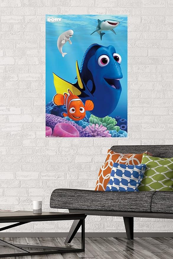 Trends International Disney Pixar Finding Dory - Dory Wall Poster, 22.375" x 34", Premium Unframed Version