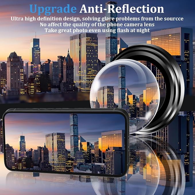 (3+2 Pack) 360° Privacy Screen Protector for iPhone 16 Pro Max 【4 Way Anti Spy】 + Camera Lens Protector9H Shatterproof Anti-PeepBubble-Free Case Friendly Easy Installation Frame Included