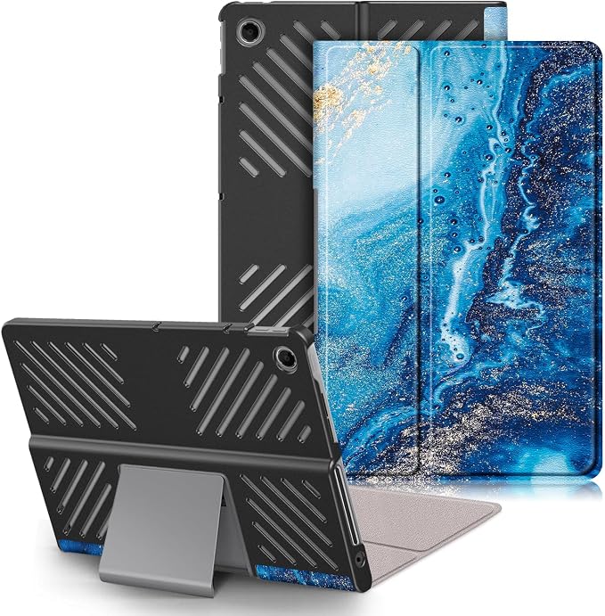 Case Compatible with Lenovo Tab Plus Tablet 2024 Folio Case for Lenovo Tab Plus 11.5 inch (TB351FU) Hard Shell Smart CoverBlack