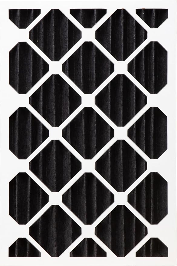 Nordic Pure 20x20x4 Pure Carbon Pleated Odor Reduction Merv 8 Furnace Filter 1