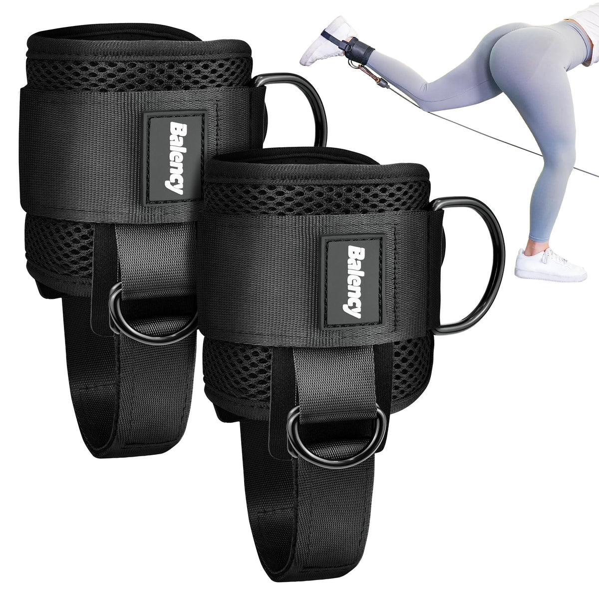 Ankle Straps for Cable Machine Woman, Balency Kickback Ankle Strap