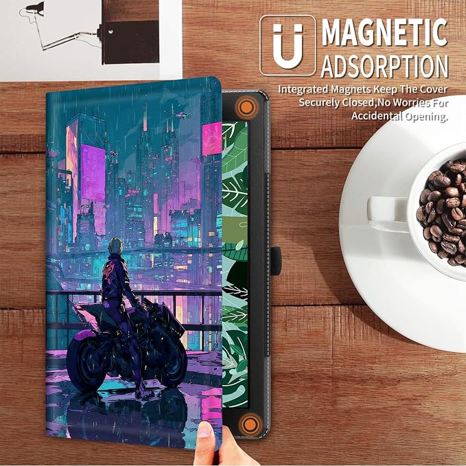 Case for iPad (A16) 11th Generation 11 Inch (2025) for iPad 10th Generation Case 10.9 Inch (2022)Slim Shockproof Shell PU Leather Stand Cover w/Auto Sleep Wake-American Eagle Rebirth of Fire