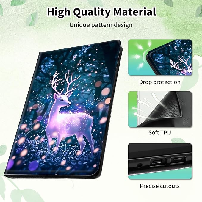 Case for 10.2 Kindle Scribe (2024/2022 Release) Slim PU Leather Lightweight Adjustable Stand Smart Shell Cover with Auto Wake/Sleep for 10.2 Amazon Kindle Scribe E-ReaderA Dog