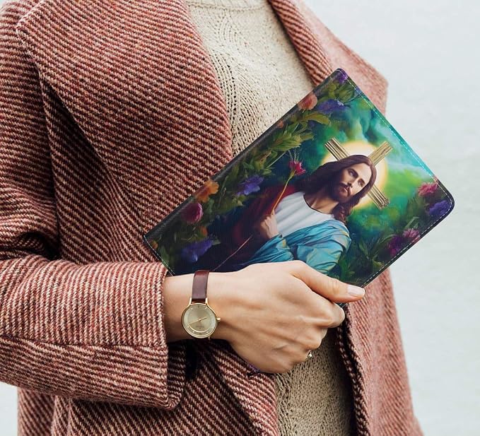Case for Samsung Galaxy Tab S10 Plus 2024/ S9 Plus/ S9 FE Plus 5G 12.4 Inch 2023 Slim PU Leather Stand Folio Cover with Auto Wake Sleep Abstract Paint Dogs
