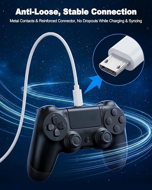 3.3FT Micro USB Cable for Old Android Phones/Headphones Charger 5Pack 60W USB A to Micro USB Cable for Samsung Galaxy S6/S7 J7 Edge Note 5 PS4/PS3 Controller Kindle Charger Cable Replacement MP3