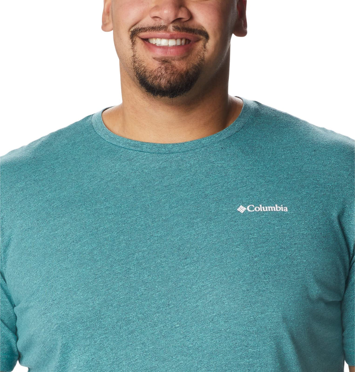 Columbia Men's Big & Tall Thistletown Hills Short Sleeve, Electric Turquoise/Collegiate Navy, 5X B&T