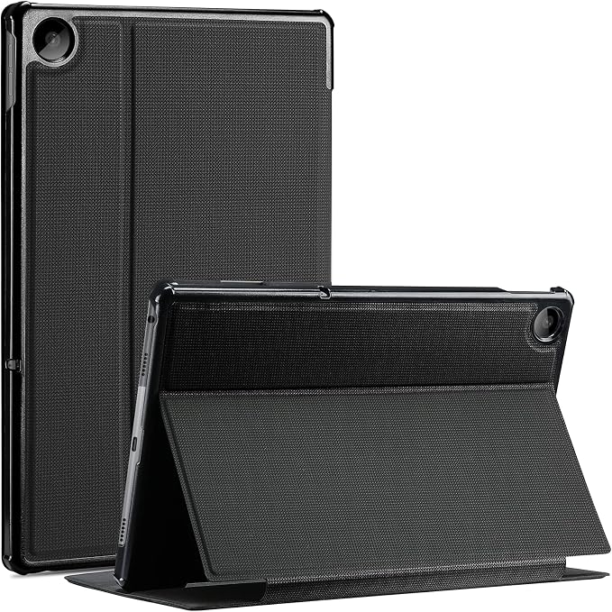 ProCase Shockproof Stand Case for Lenovo Tab M10 Plus 3rd Gen 10.6 Black | Shockproof Folio Cover Adjustable Stand Delivers Secure Protection Hands-Free Viewing Experience