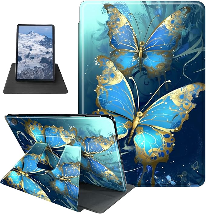 Case for Kindle Fire 7 Tablet (12th Generation 2022 Release) Baseball Theme 360 Degree Rotating Stand Protective Cover with Auto Sleep/Wake for Fire 7 2022 Tablet