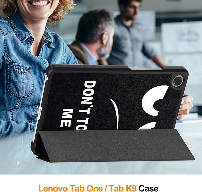 Smart Case for Lenovo Tab One / K9 8.7 Inch 2025 TB305XU/TB305FU Lightweight Trifold Stand Cover Auto Wake Sleep Blackish Green