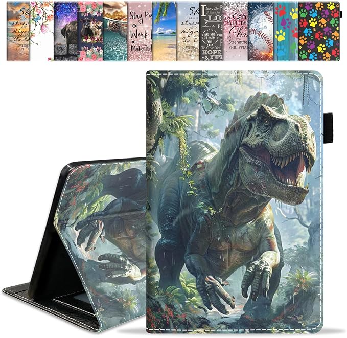 Case for Amazon Fire HD 8/Fire HD 8 Plus Tablet (12th/10th Generation 2024/2022/2020 Release) Premium PU Leather Cover with Auto Sleep Wake African Women