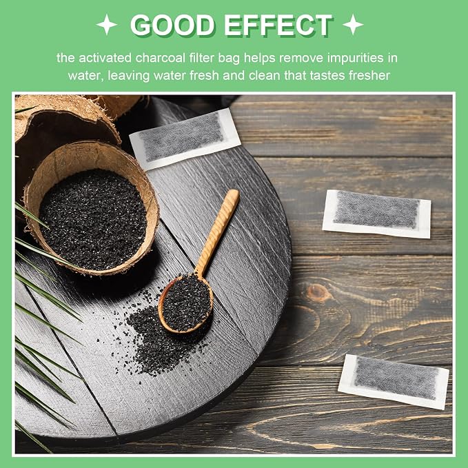 48 Packs Replacement Activated Charcoal Distiller Filters Coconut Shell