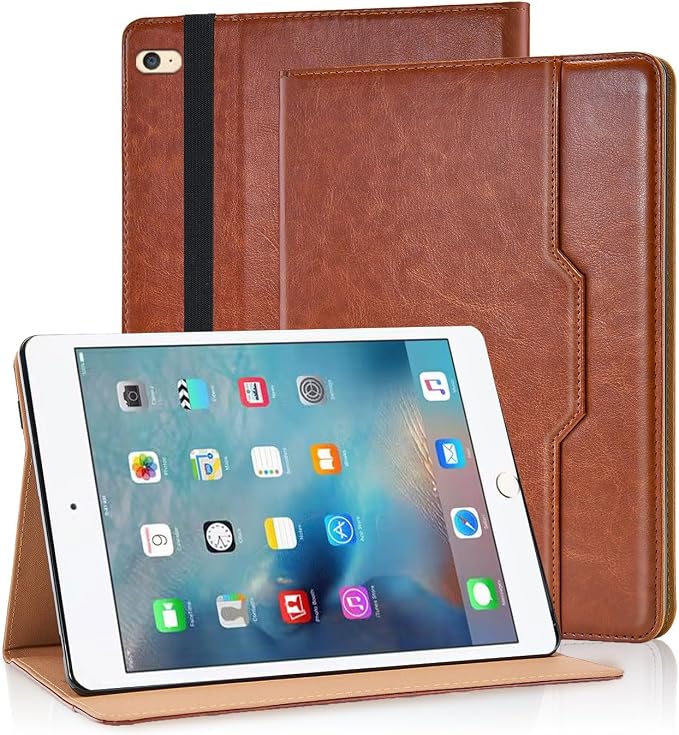 Case for iPad 5th / 6th Generation (2018/2017) iPad 9.7 Inch iPad Air 2 / iPad Air Multi-Angle Viewing Stand with Hand Strap Auto Wake SleepBlack