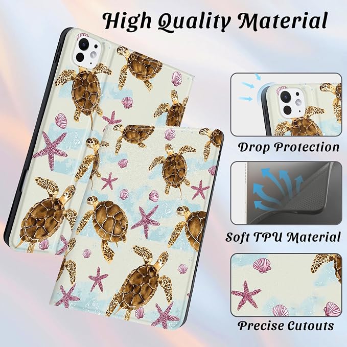 Cute Maple Bear Case for 10.2 iPad 2019/2020/2021(7th/8th/9th Gen) with Pencil Holder Auto Wake/Sleep Leather Soft TPU Back Cover for Women Girls