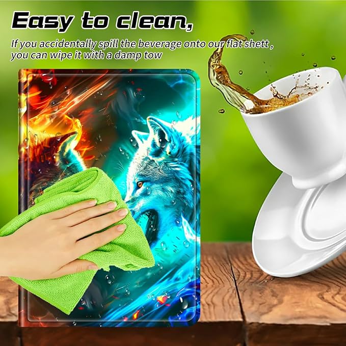 for Walmart Onn 10.1 2024 Onn 10.1 Gen 4 Universal Tablet Case 360 Degree Rotating Kickstand Protective Stand Case with Multiple Viewing PU Leather Shell Case Black Book Cat