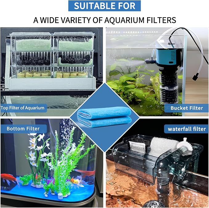 12" x 78" Aquarium Filter Sponge Fish Tank Pond Filter Media Filters Pad