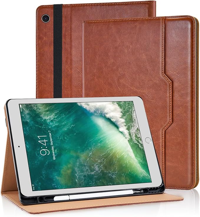 Case for iPad 5th / 6th Generation (2018/2017) iPad 9.7 Inch iPad Air 2 / iPad Air Multi-Angle Viewing Stand with Hand Strap Auto Wake SleepBlack