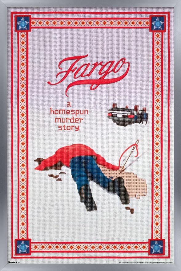 Fargo (1996) - One Sheet Wall Poster, 34L" x 22.4W", Silver Framed Version
