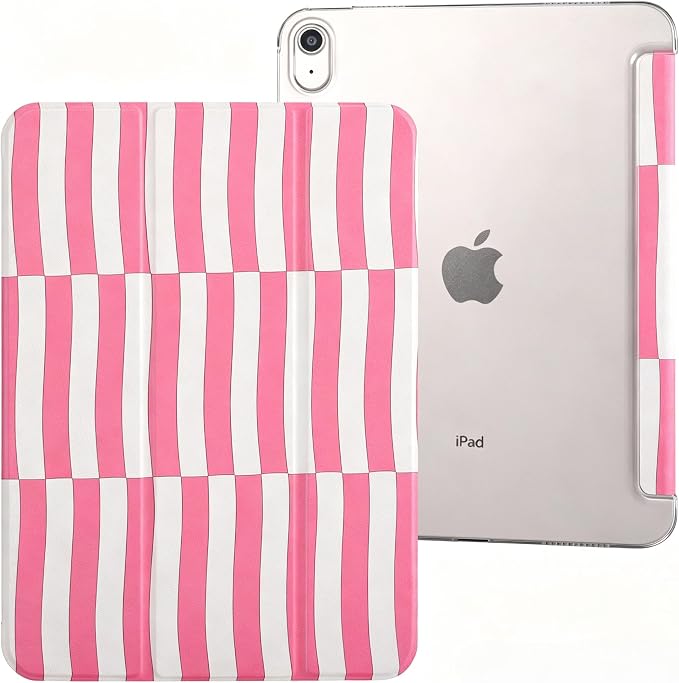 case for ipad 11th Generation11 Inch 2025 (A16 Chip) &amp 10th Gen 10.9 Inch 2022 - Slim Scratch-Resistant Hard PC Translucent Back Shell Smart Cover Wake/Sleep FunctionBlack Bow