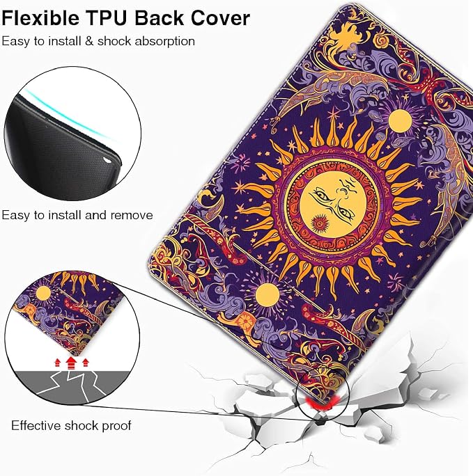 Case for iPad 10.2/10.5，iPad 9th/8th/7th Gen，for iPad 10.2 inch 2021/2020/2019/iPad Air 3rd Gen/Pro 10.5 - Slim Fit Standing Cover with Auto Sleep/Wake，Frog Playing Guitar