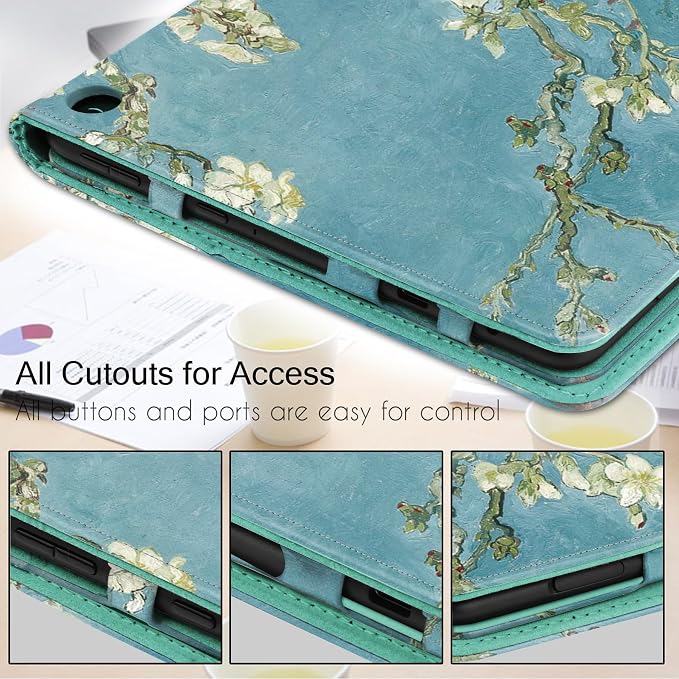 Folio Case Cover for 7-Inch Fire 7 Tablet (12th Generation 2022 Release) Not Fit for Previous 7th/9th Genration (Blugaxy)
