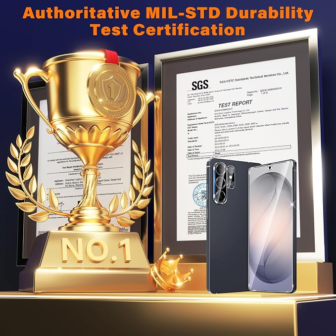 letosan 3 Pack for Samsung Galaxy S26 Ultra Screen Protector Tempered Glass + 2 Sets Camera Lens Protector Military Grade Shatterproof 9H+ Hardness Auto Alignment Frame 6.9 Inch