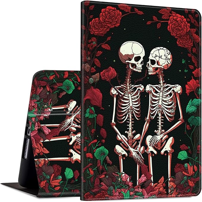 Case for Amazon Kindle Fire Max 11 Tablet (13th Gen 2023 Release) 11 PU Leather Slim Folding Adjustable Stand Smart Cover with Auto Wake/Sleep for Fire 11 Max TabletArt Skull