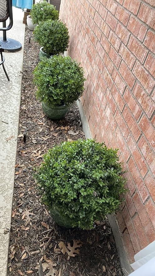 24''T Boxwood Ball Shaped Topiary Home & Garden Potted Artificial Shrubs Tree (1 PC)