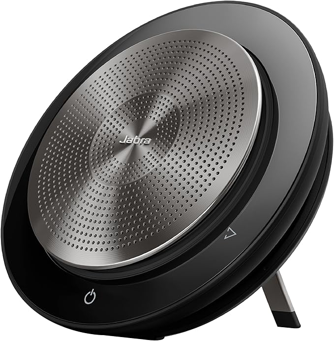 Jabra Speak 750 UC Wireless Bluetooth Speakerphone with Link 370 USB Adapter – Portable Conference Speaker for Holding Meetings Anywhere with Premium Audio - Certified for Zoom & Google Meet