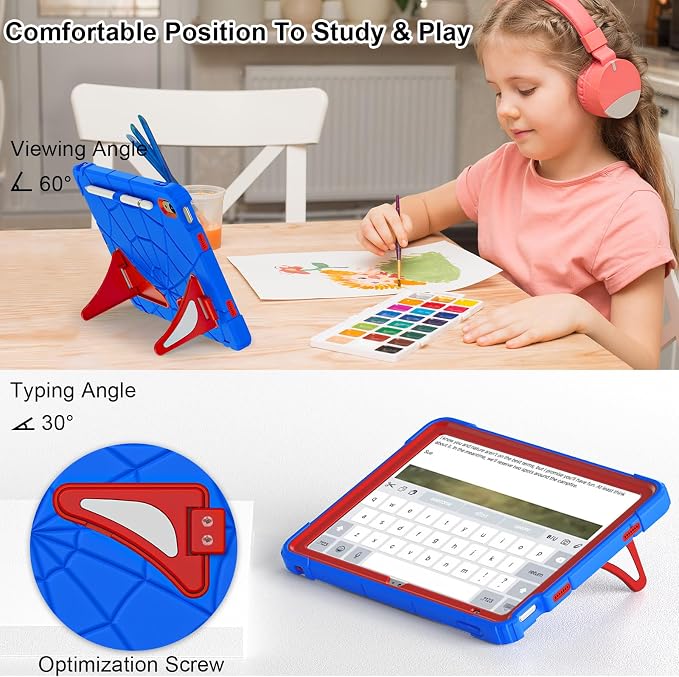 Nitupai Case for iPad 10.2 Case iPad 9th / 8th / 7th Generation Gen Case Heavy Duty Shockproof Rugged Protective Cover 10.2 Inch with Stand Black+Black